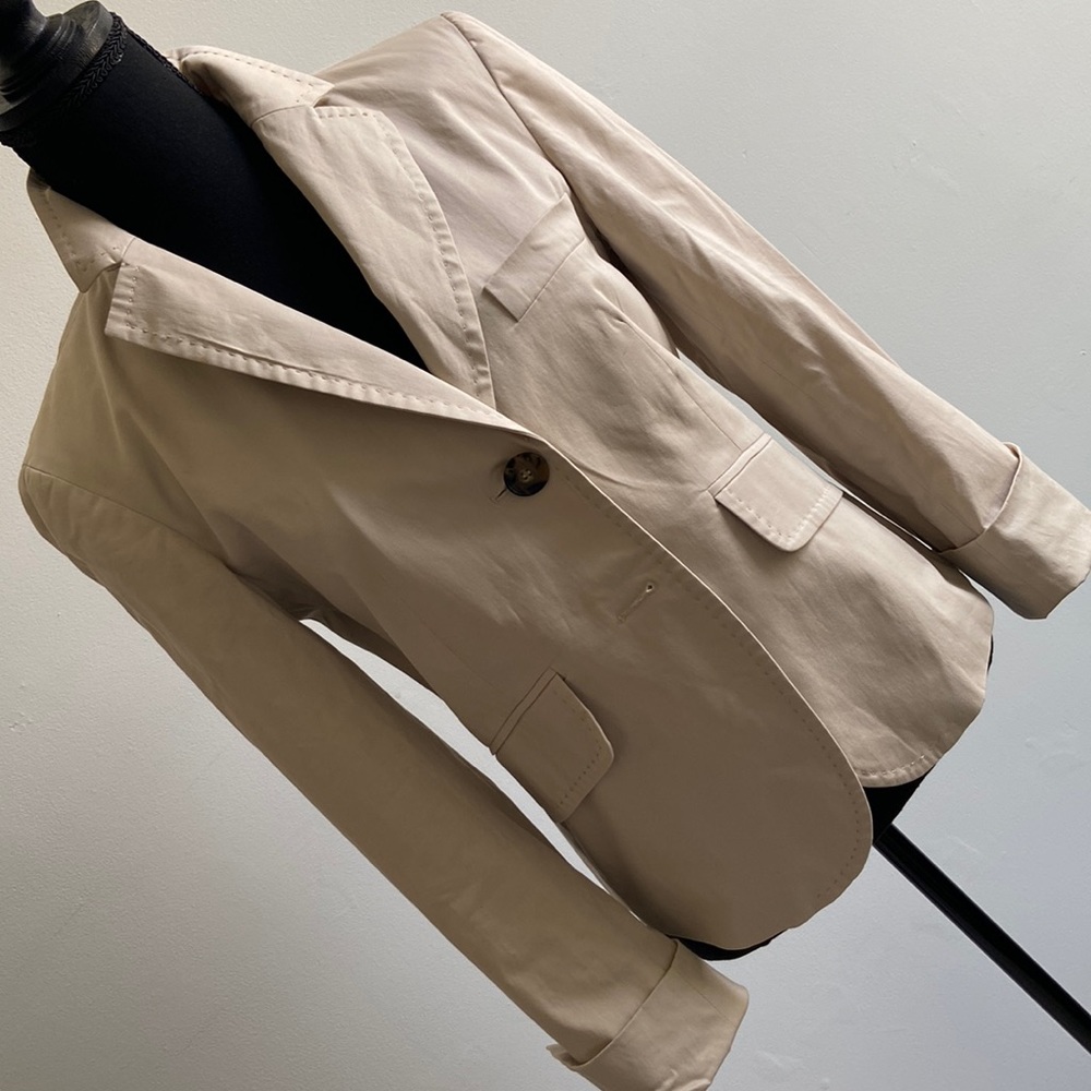 Weekend Max Mara Cotton Blazer Beige